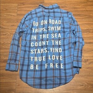 Sundry Blue Plaid Shirt